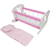 Playwood - Poppenbed Schommel Wit met Bekleding