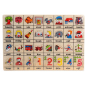 Houten Noppenpuzzel Mijn Eerste Woordjes