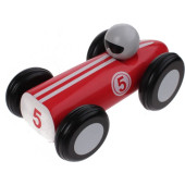 Jouéco Houten Raceauto 16 Cm Rood