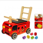 I'm Toy - Loopwagen Brandweer met Blokken