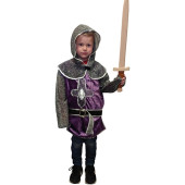 Ridderpakje paars (7-10 jaar)