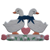 Houten kapstok kind met 3 haken - Ganzen