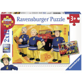 Ravensburger - Brandweerman Sam aan het werk (2x12) - Kinderpuzzel