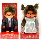 Monchhichi Set - (20cm) Bruidspaar 