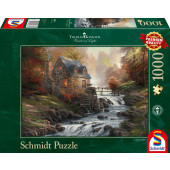 Thomas Kinkade - Cobblestone Mill (1000) - Puzzel