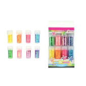 Arts & Crafts potjes glitters 8 st - 7x2 cm