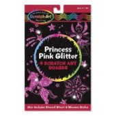 Melissa & Doug - Scratch Art Princess Pink Glitter