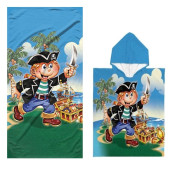 Bad set Piraat - Handdoek (75x150cm) + Poncho (60x120cm)