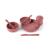 Dantoy TINY Dinnertime Servies Geschenkset (Rood/7-delig)