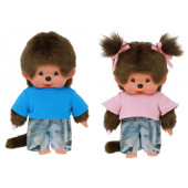 Monchhichi Set - Fashion Jongen en Meisje (20cm)