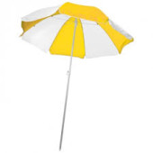 Strandparasol Ø 150 cm - geel/wit