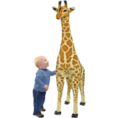 Melissa & Doug - Giga pluchen Giraffe (140cm)