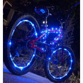 IkziLight Fietswielverlichting 2x20 LED - Blauw