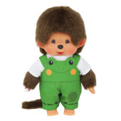 Monchhichi - Jongen tuinbroek kikker (20cm)