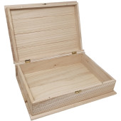 Houten Kist Boekvorm - met slotje