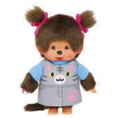 4905610203895 - Monchhichi - Meisje jurkje poes (20cm)