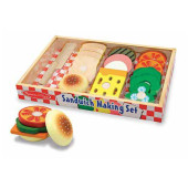 Melissa & Doug - Houten Sandwich Maken Set