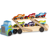 Melissa & Doug - Mega Race-Car Carrier