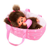 Monchhichi in Draagmand (20 cm)