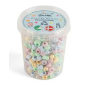 Dantoy PASTEL - emmer met kleine kralen 520 st. 
