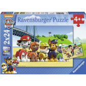 Ravensburger - Paw Patrol. Dappere honden (2x24) - Kinderpuzzel