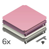 QUADRO - PANELEN SET L HOME - ROZE (6st.)