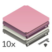 QUADRO - PANELEN SET XXL HOME - ROZE (6st.)