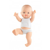 Paola Reina - Baby Pop Gordi meisje Alicia (blank met ondergoed) - 34cm