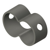 QUADRO - Dubbele Buisverbinding Zwart