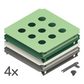QUADRO - GATENPANEELSET S HOME - GROEN (4st.)