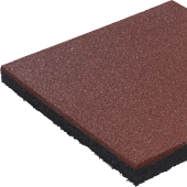 Rubbertegel rood 50x50x2,4 cm