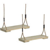 Set van 2 Houten Schommelzitjes (45x19cm)