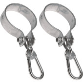 SwingKing Schommelhaken Rond Ø10cm Staal Zilver - Set van twee