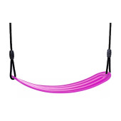 Dice - Soepel Schommelzitje Roze - Zwart Gevlochten Touw