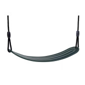 Dice - Soepel Schommelzitje Antraciet - Zwart Gevlochten Touw