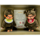 Monchhichi Jubileum Set 50 Jaar - Jongen & Meisje (met certificaat)