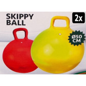 ALERT Skippybal 50 cm - GEEL + ROOD