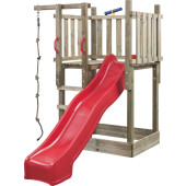 SwingKing - Speeltoren Mario + Glijbaan 250cm - Rood