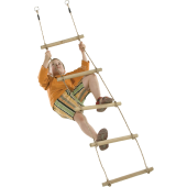 KBT Touwladder 195cm - 5 Sporten met PP Touw