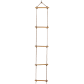 Touwladder 5 Houten Sporten Ø22x300mm - 190cm