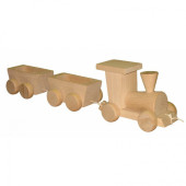 MIVA - Houten Trekfiguur Trein (naturel)