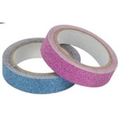 Washi Tape Glitter Blauw-Roze