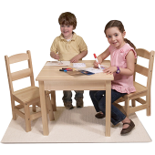 Melissa & Doug - Houten Kindertafel met twee Stoeltjes