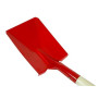 Strandschep houten greep - 106 cm - Rood