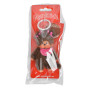 Monchhichi - 10 cm sleutelhanger - slab fuchsia (2 staartjes)