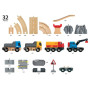 BRIO Spoor en weg transportset