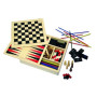Houten Spellen Doos 4 in 1