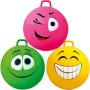 Skippybal smiley voor kinderen 65 cm geel