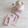 Houten gereedschapskist (roze)