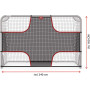BERG SportsGoal Target Net M - Geschikt voor BERG SportsGoal (240x160cm)